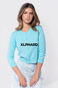 3/4 Sleeve Knit Cardigan (Mint) - Top