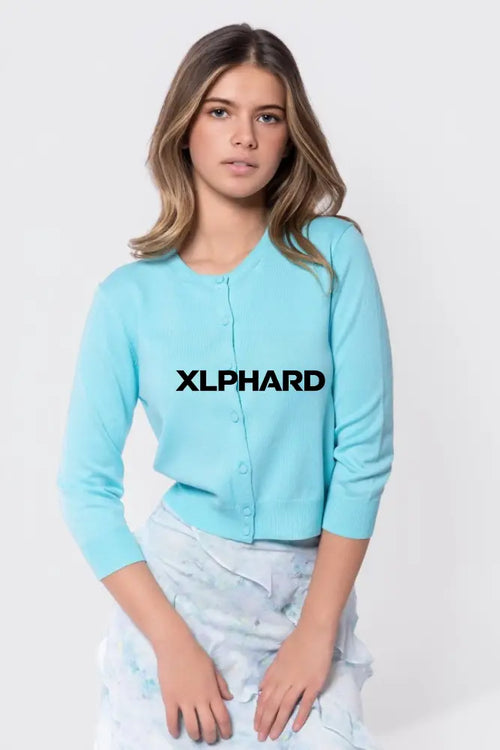 3/4 Sleeve Knit Cardigan (Mint) - Top