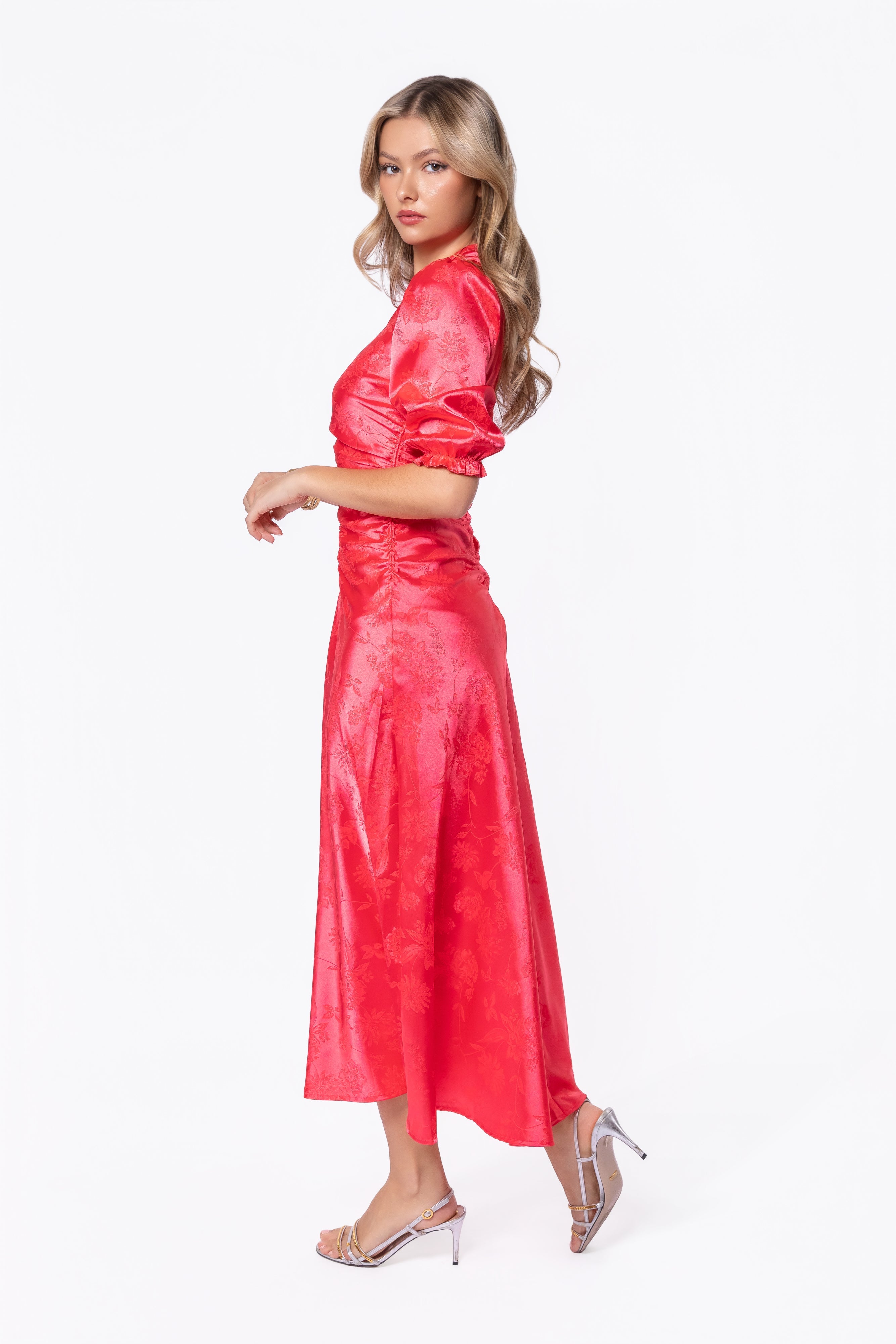 Audrey Dress Short Sleeve (Coral Pink)