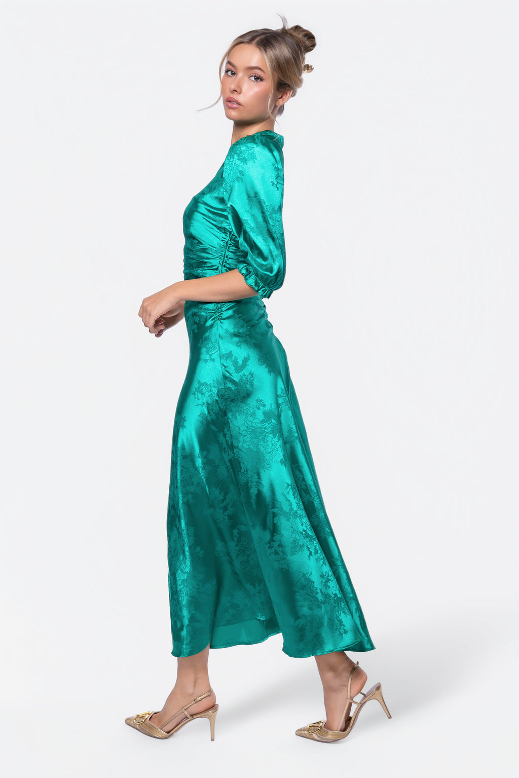 Audrey Dress Short Sleeve (Kelly Green)