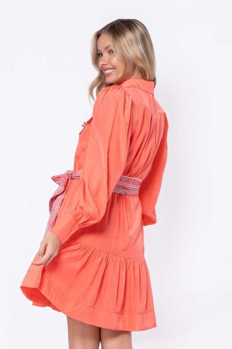 Alex Dress 37" (Coral/Pink)