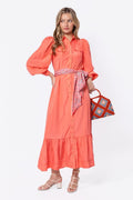 Alex Dress 53" (Coral Pink)