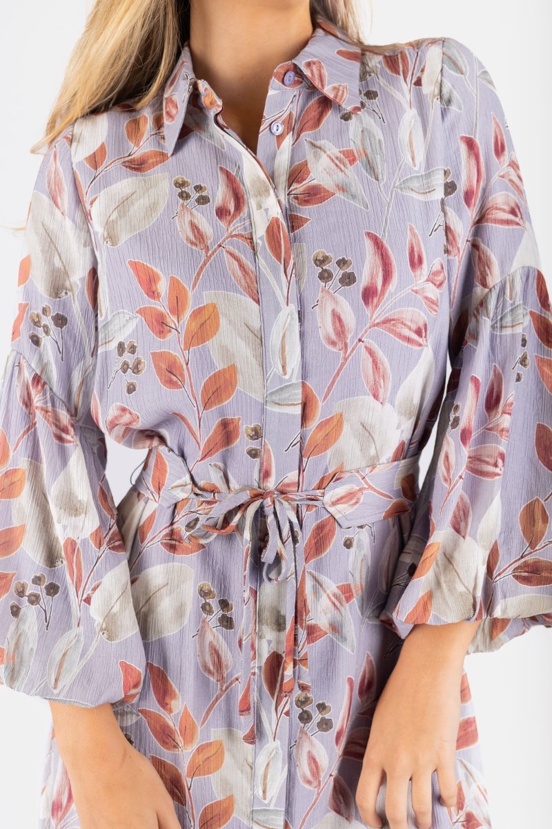 Alice Dress Long Sleeve 53" (Light Purple)