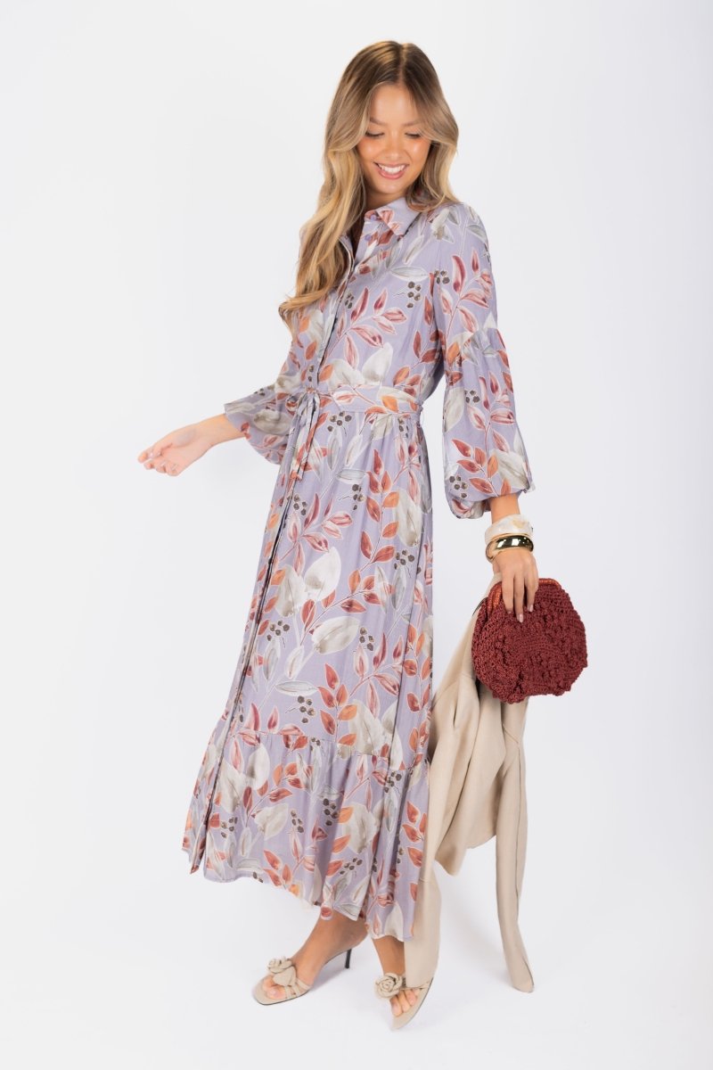 Alice Dress Long Sleeve 53" (Light Purple)