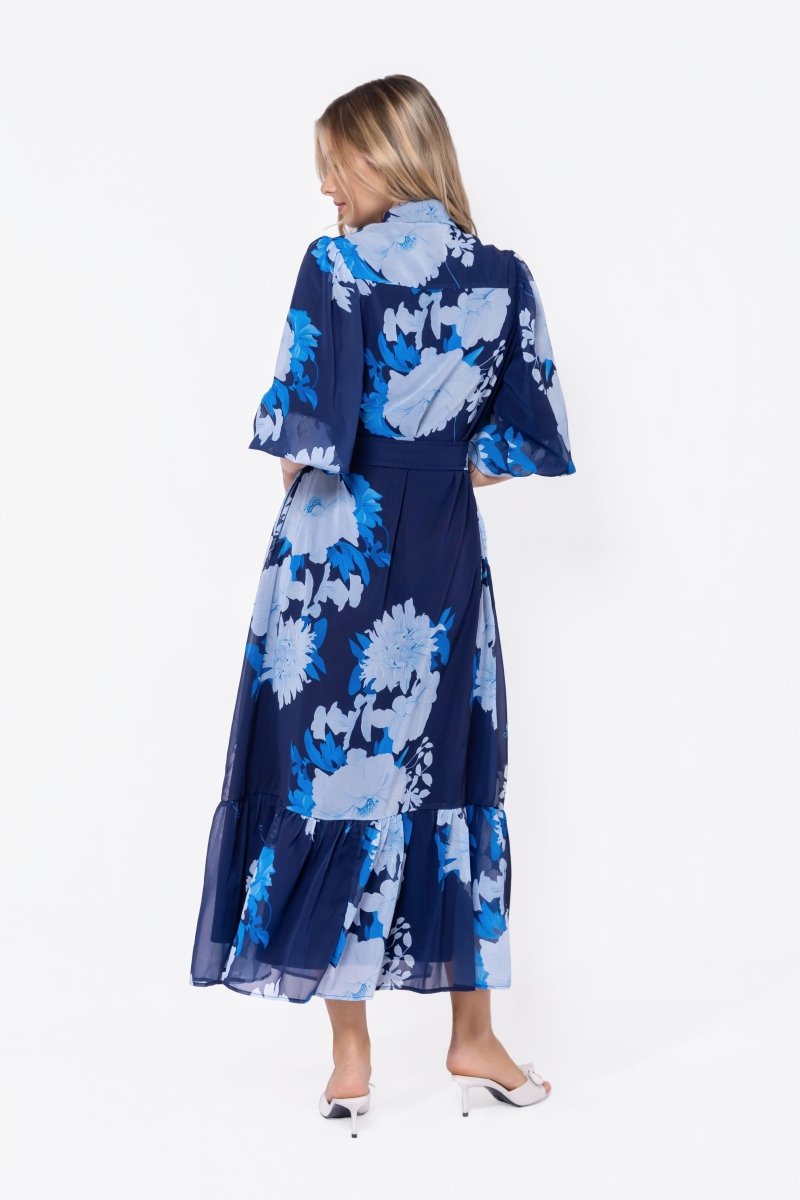 Alice Dress Short Sleeve (Navy/Teal)