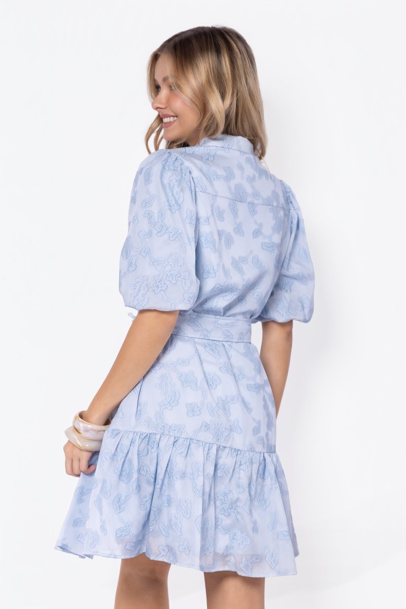 Allie Dress Short Sleeve 37" (Light Blue)