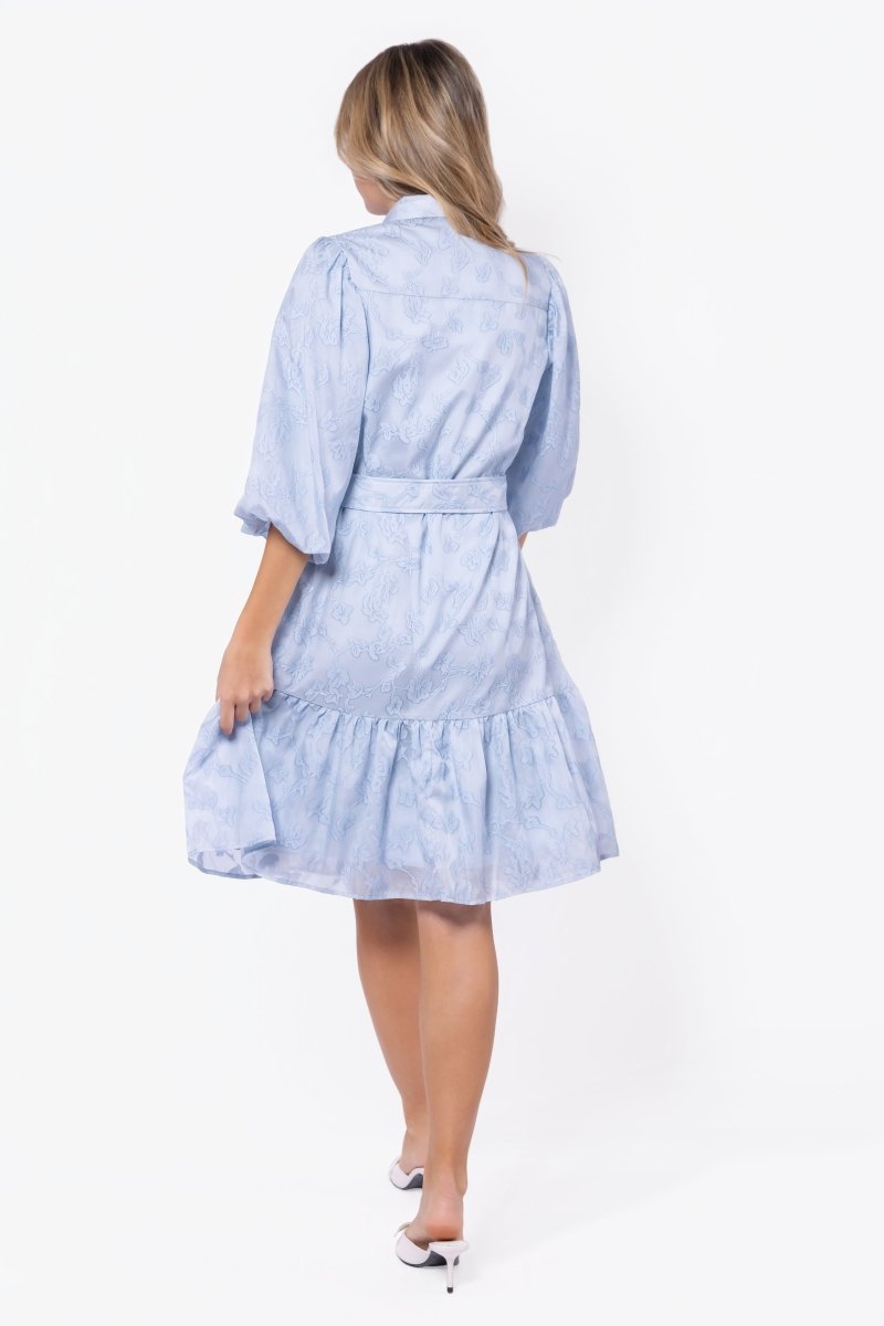 Allie Dress Short Sleeve 41" (Light Blue)