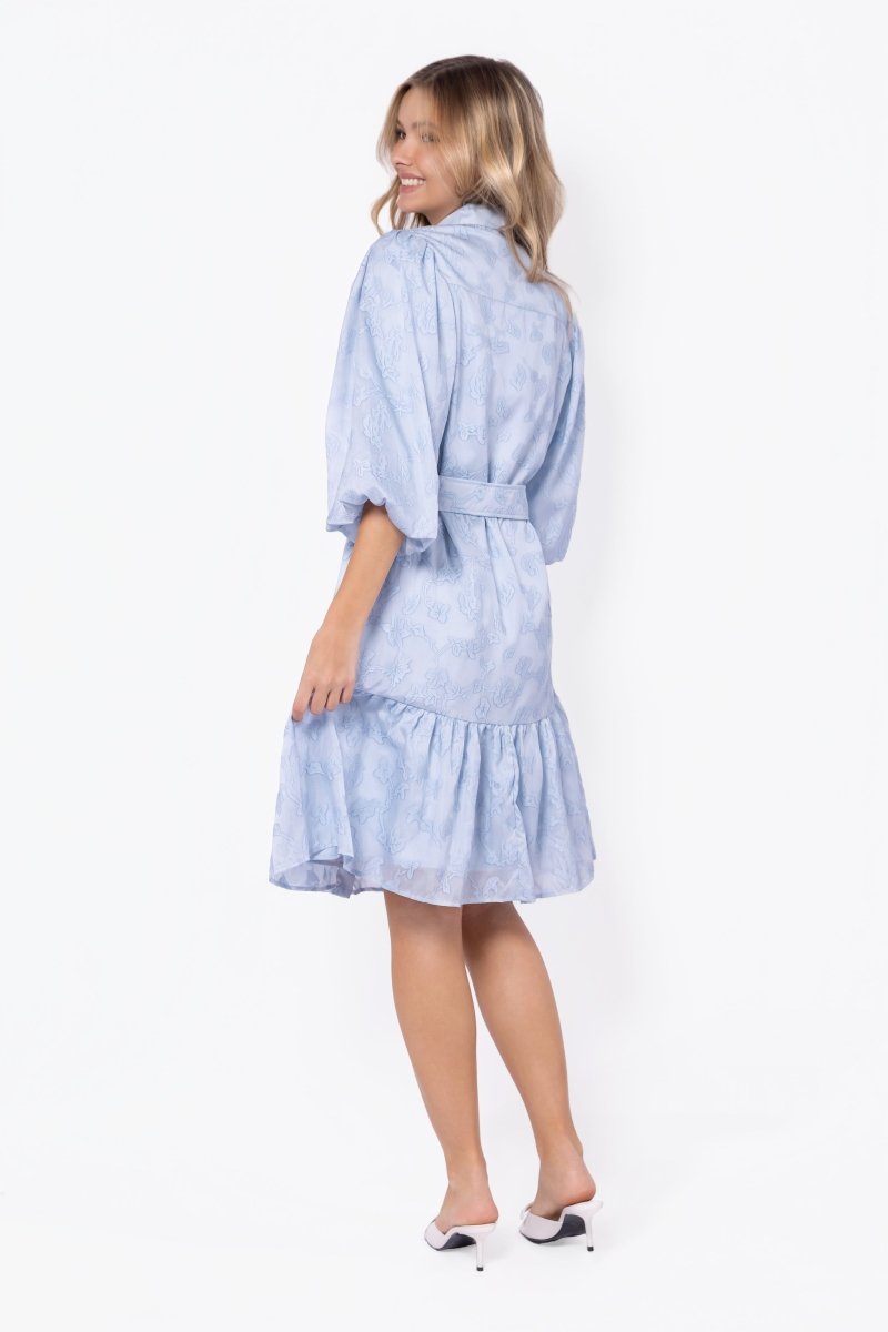 Allie Dress Short Sleeve 41" (Light Blue)