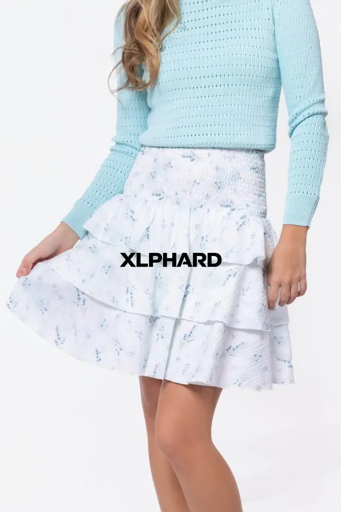 Ana Skirt (Blue Flower) - Skirt