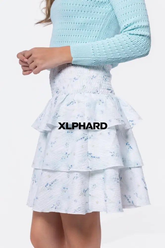 Ana Skirt (Blue Flower) - Skirt