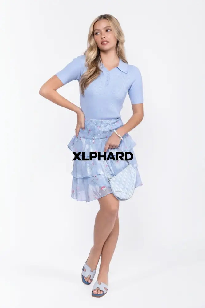 Ana Skirt (Light Blue) - Skirt