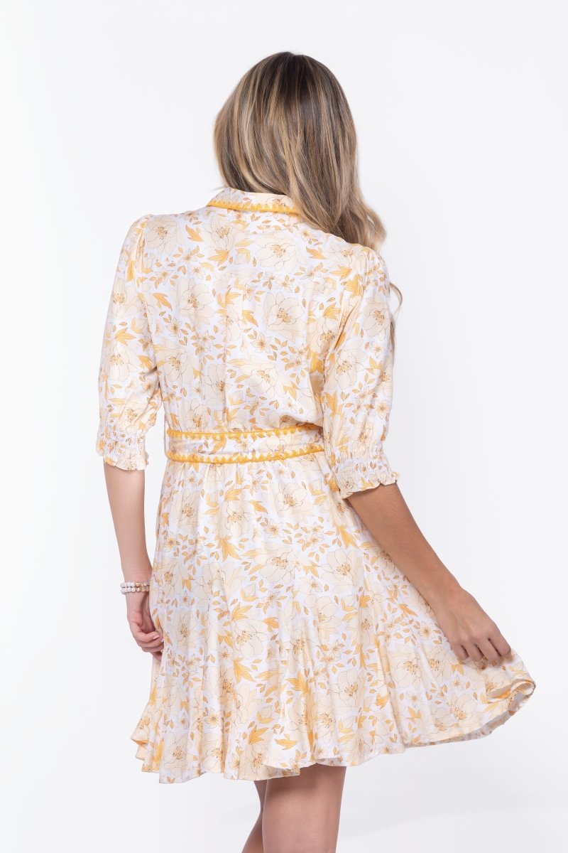 Analia Dress 36" (Yellow Flower)