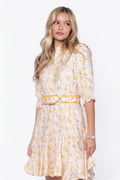 Analia Dress 36" (Yellow Flower)