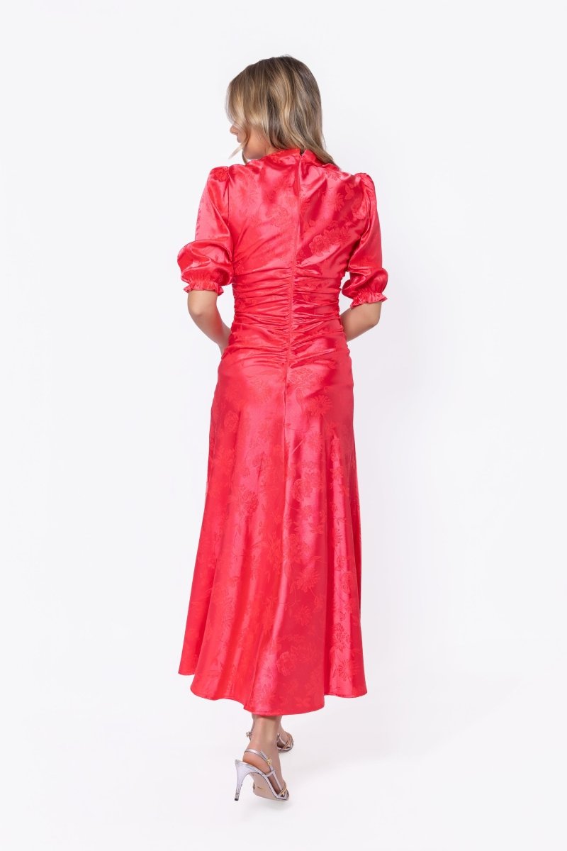 Audrey Dress Short Sleeve (Coral Pink)