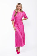 Audrey Dress Short Sleeve (Hot Pink)
