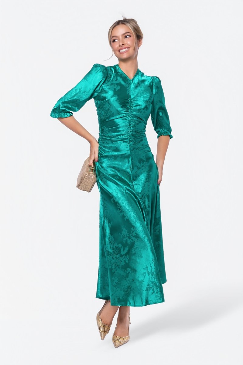 Audrey Dress Short Sleeve (Kelly Green)