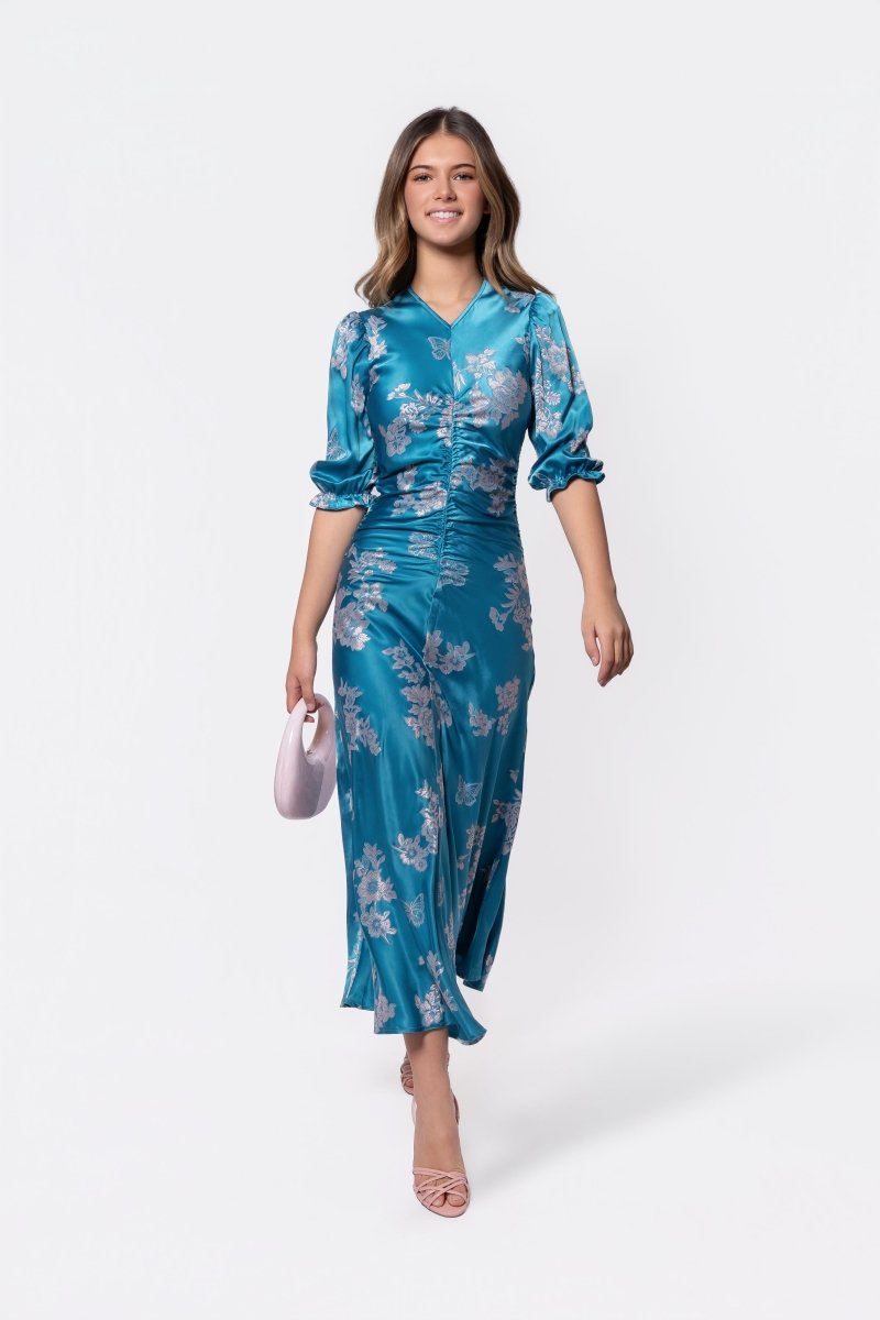 Audrey Dress Short Sleeve (Teal Green)