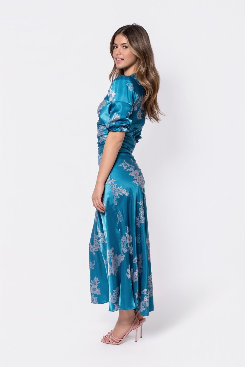 Audrey Dress Short Sleeve (Teal Green)